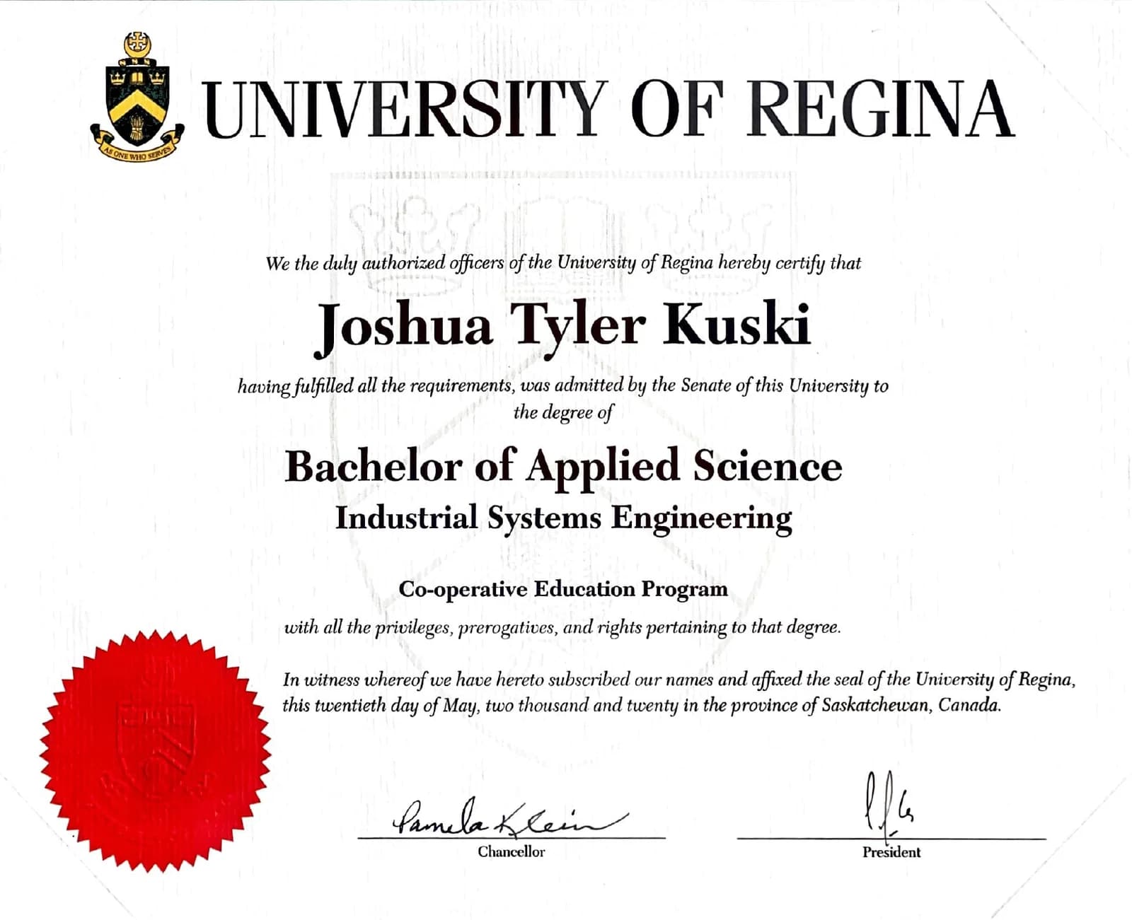 B.A.Sc. in Industrial Systems Engineering
